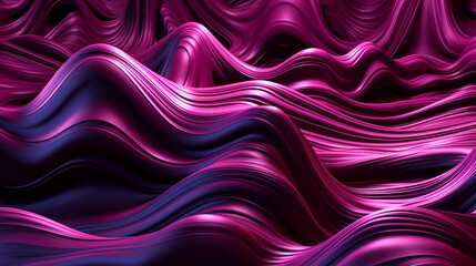 Obraz premium Abstract purple background with waves, generative AI.