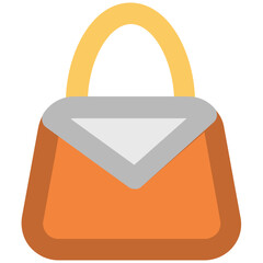 Tote Bag Bold Vector Icon

