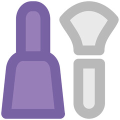 Icon of cosmetics line design 