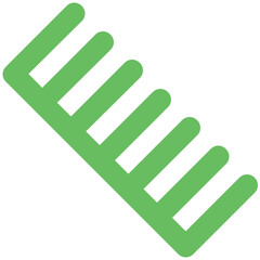 A hair comb bold line icon