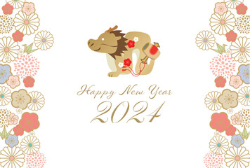 辰, 辰年, 年賀状, 2024, はがき, 新年, 2024年, お正月, テンプレート, ドラゴン, 手描き, 干支, 年賀はがき, 新春, 迎春, 謹賀新年, 和風, 和柄, 祝賀, 竜, イラスト, 筆, かっこいい, ベクター, シンボル, シルエット, 水彩