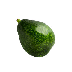 Fresh Sliced Green avocado over the transparent background.