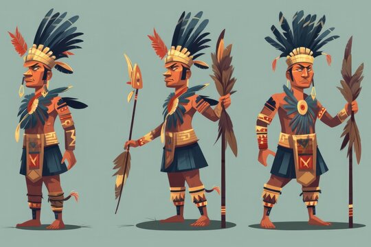 National Day, Gawai Dayak, Serawak. Cartoon Illustration. Generative AI