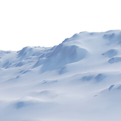 Vector snowfall isolated. Winter background. Snow overlay. Snowflakes, ice and snow landscape.