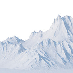 Vector snowfall isolated. Winter background. Snow overlay. Snowflakes, ice and snow landscape.