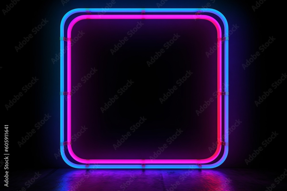Poster transform your space with multicolored laser lines and neon lights: a futuristic room makeover idea 