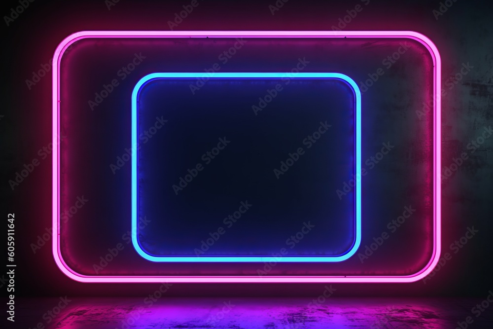 Poster transform your space with multicolored laser lines and neon lights: a futuristic room makeover idea 