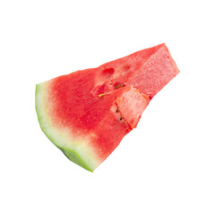 Sliced ripe watermelon isolated on white background