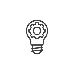 Idea generation line icon
