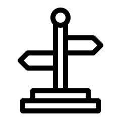 sign post line icon