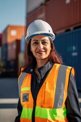 Portrait of a Beautiful Arabian Female Industrial Engineer