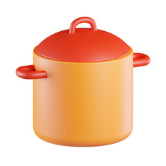 Cooking Pot 3D Icon