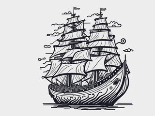  ship on the sea