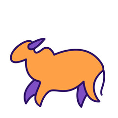 Eid al-adha fill icon illustration