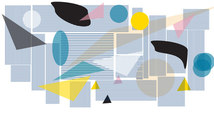 Abstract simple geometric vector seamless pattern with line texture on white background. Light modern simple wallpaper, bright tile backdrop, graphic element