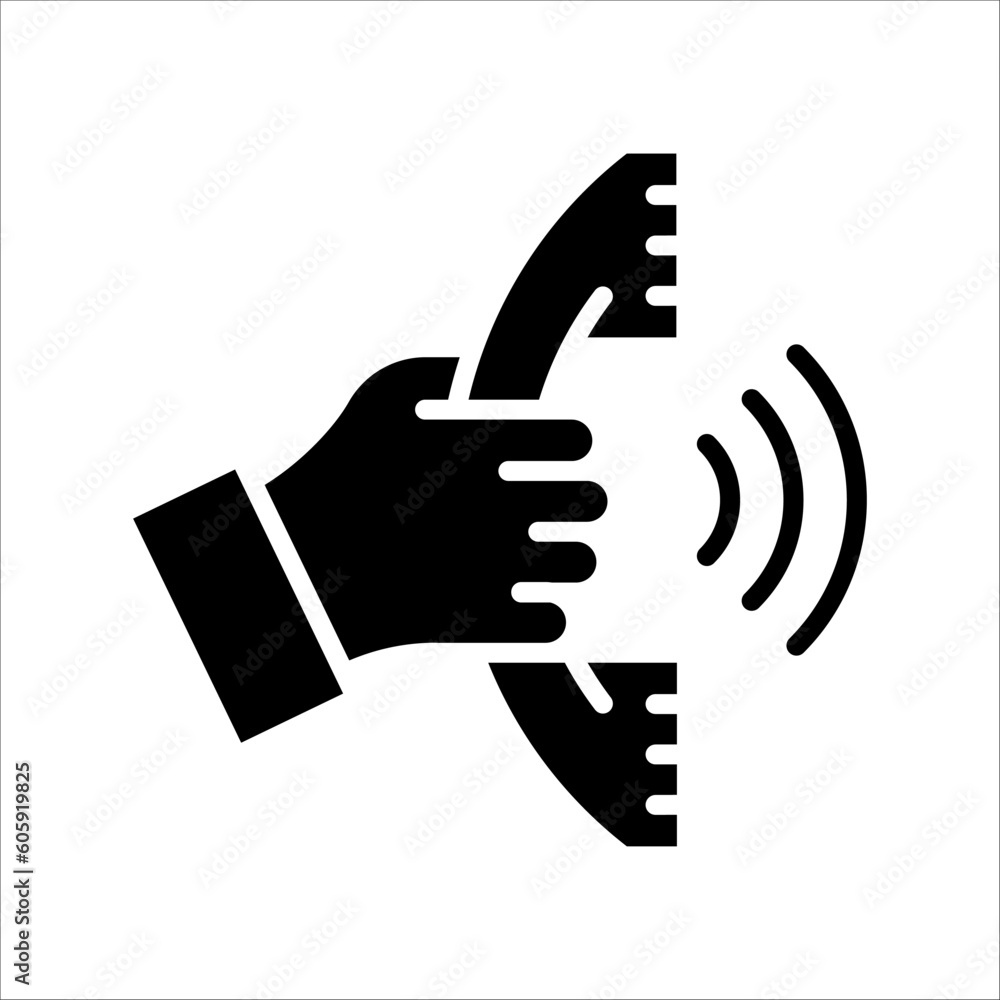 Poster solid vector icon for answering which can be used various design projects.