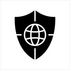 Solid vector icon for global stability which can be used various design projects.