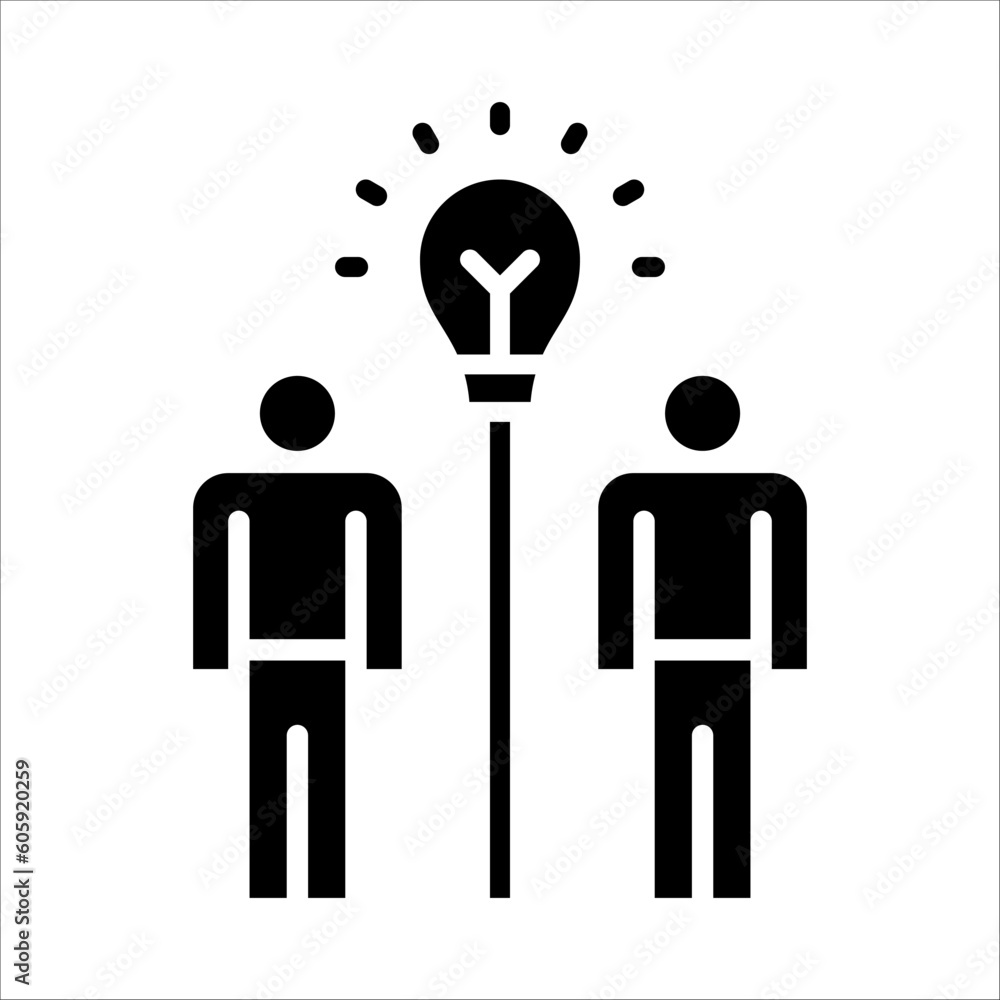 Poster solid vector icon for popular idea which can be used various design projects.