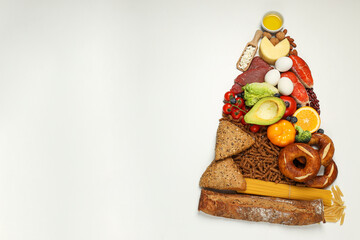 Different products, concept of grocery, ingredients for cooking