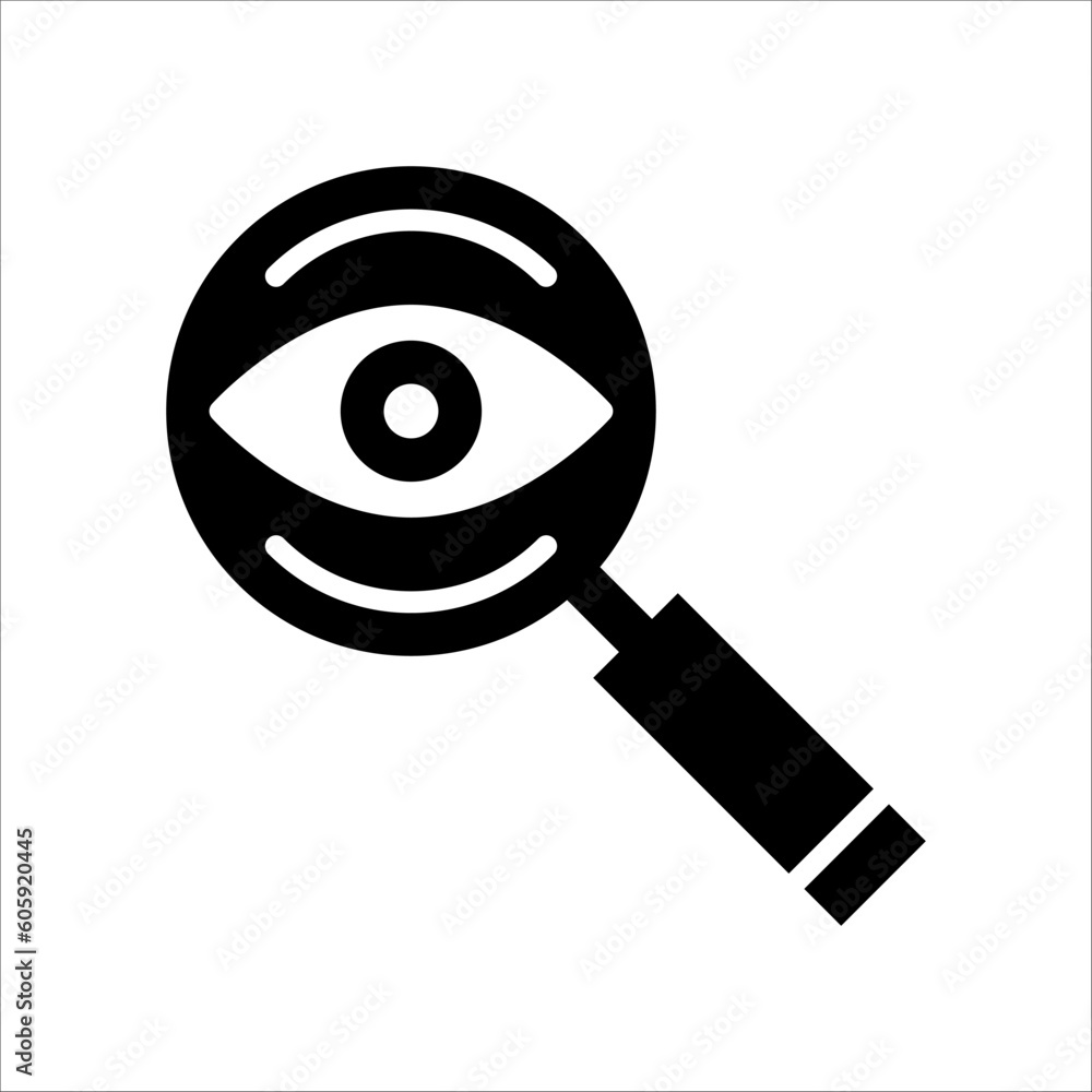 Poster solid vector icon for searching which can be used various design projects.
