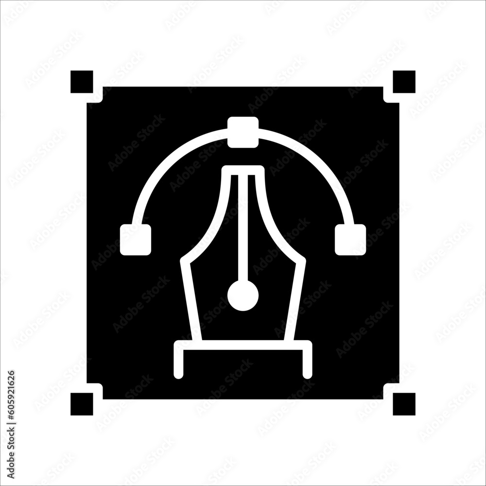 Poster solid vector icon for drawing which can be used various design projects.