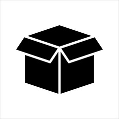 Solid vector icon for unpacking which can be used various design projects.
