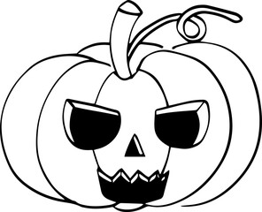 Pumpkin Halloween Sketch