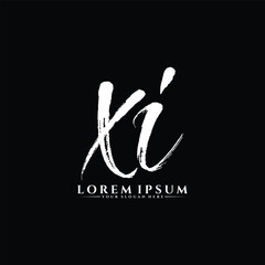 Naklejka premium Letter XI luxury logo design vector