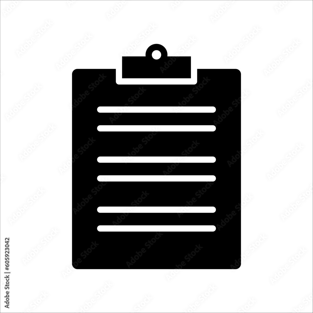 Poster solid vector icon for todo list which can be used various design projects.