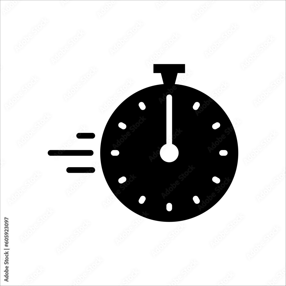 Poster solid vector icon for timing which can be used various design projects.