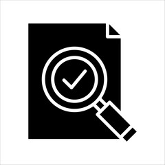 Solid vector icon for searching which can be used various design projects.