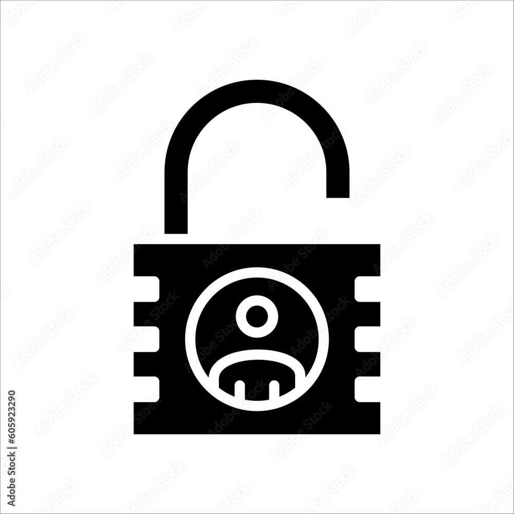 Poster solid vector icon for personal information which can be used various design projects.