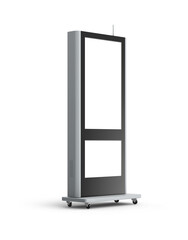Digital Signage Monitor Display Stand 3D Rendering