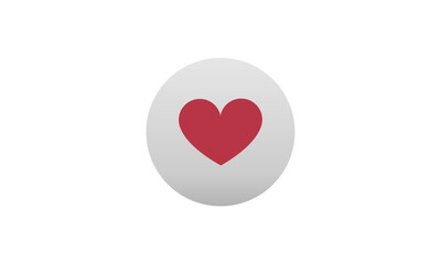 Love Heart, hand shape Symbol web Icon Vector illustration