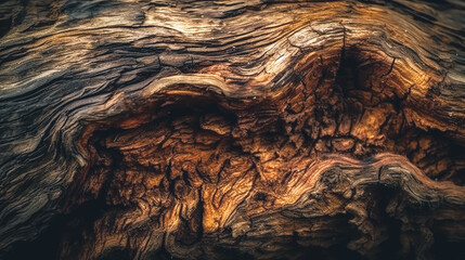 Close up, natural wood texture, generative AI.