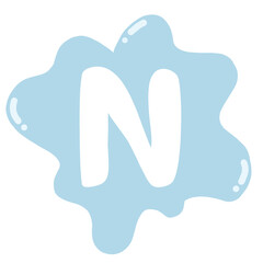 Alphabet Drop Of Water N