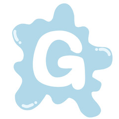 Alphabet Drop Of Water G