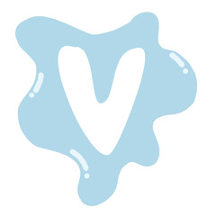 Obraz premium Alphabet Drop Of Water V