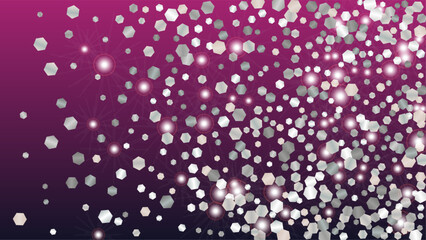 Fantasy Background with Confetti of Glitter Particles. Sparkle Lights Texture. Anniversary pattern. Light Spots. Star Dust. Explosion of Confetti. Design for Template.