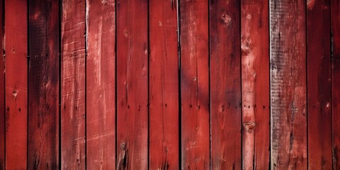Old red wooden planks background