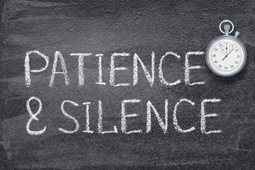 patience and silence watch