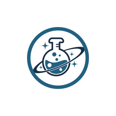 Planet Lab Logo Design Illustration vector planet lab logo