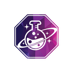 Planet Lab Logo Design Illustration vector planet lab logo