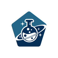 Planet Lab Logo Design Illustration vector planet lab logo