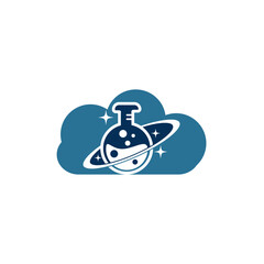 Planet Lab Logo Design Illustration vector planet lab logo