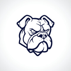 Bull Dog Vector Silhouette Bull Dog Vector Illustration