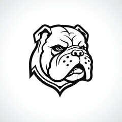 Bull Dog Vector Silhouette Bull Dog Vector Illustration