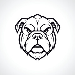 Bull Dog Vector Silhouette Bull Dog Vector Illustration