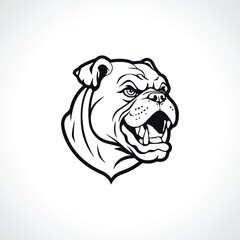 Bull Dog Vector Silhouette Bull Dog Vector Illustration