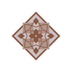 Fototapeta premium Beautiful geometric lace tile graphics and icons, pattern art and cutouts and totem vector design elements